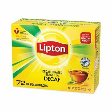 UNILEVER Lipton, Tea Bags, Decaffeinated, 72PK 290